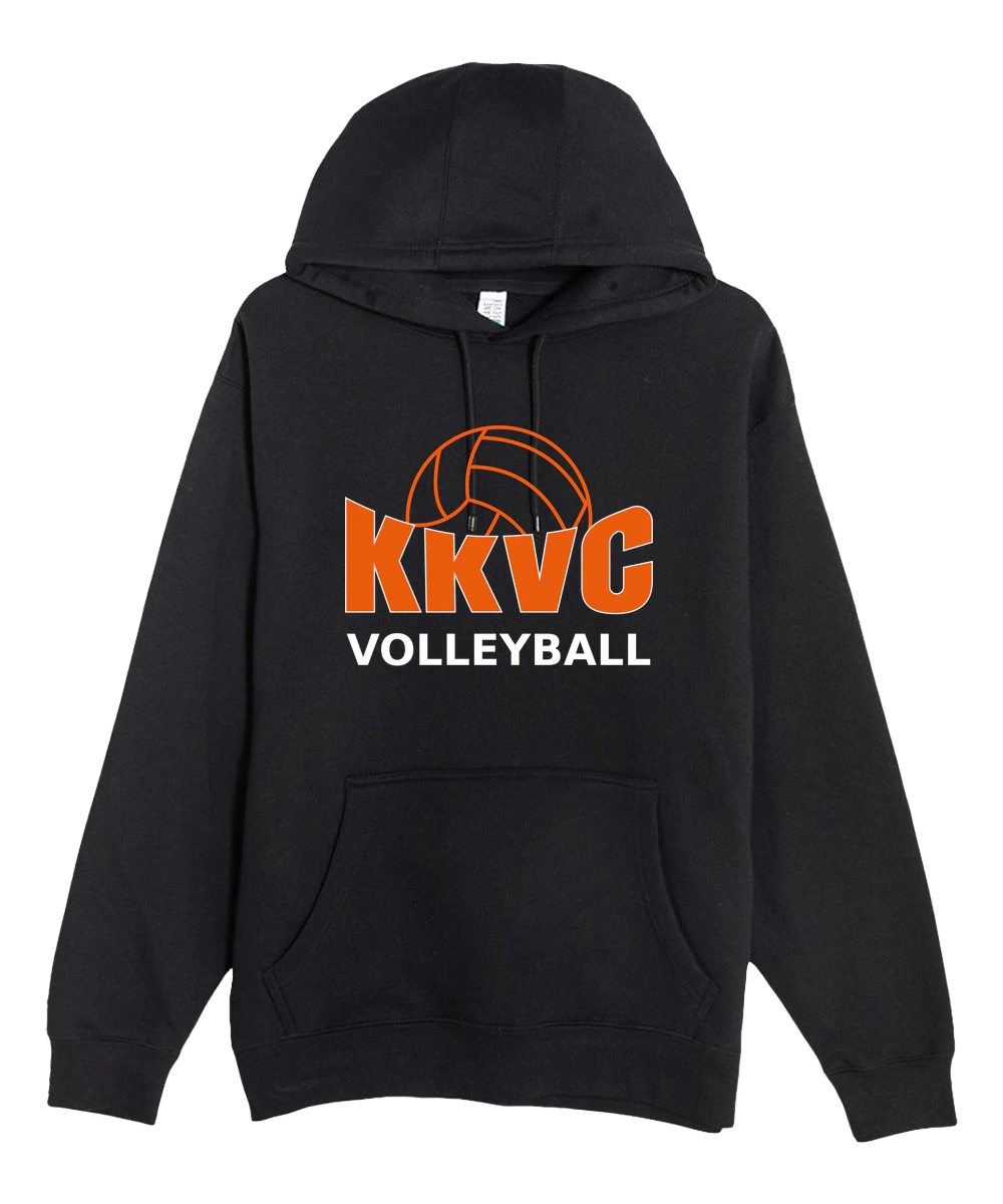 KVCC Volleyball - Black Hoodie Value - Full Front