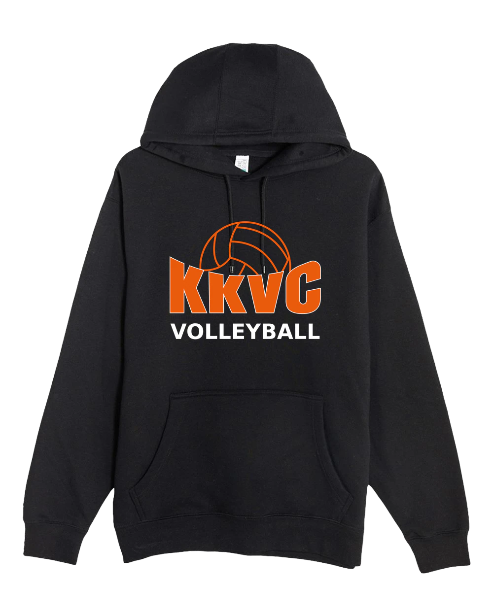 KVCC Volleyball - Black Hoodie Value - Full Front