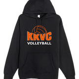 KVCC Volleyball - Black Hoodie Value - Full Front