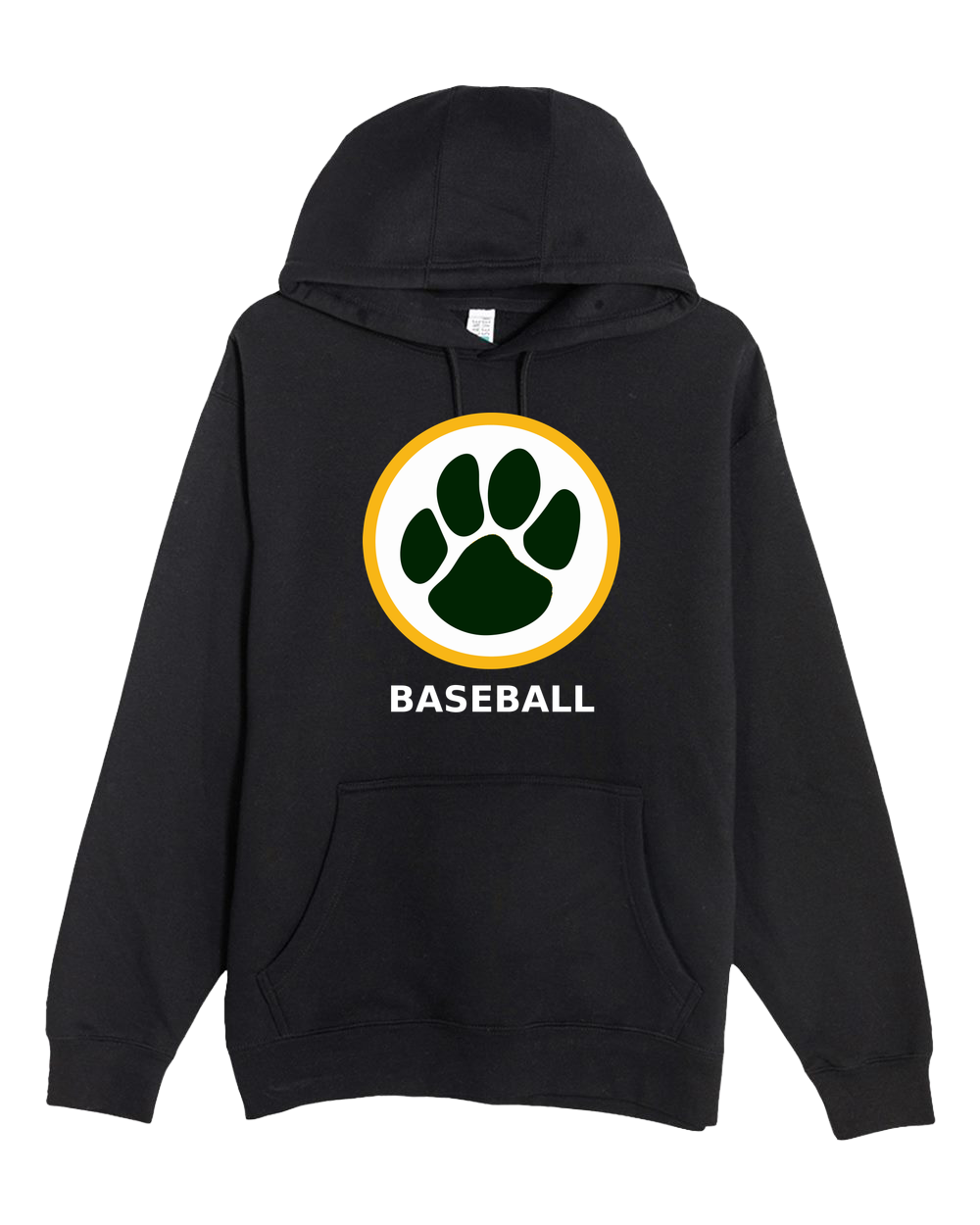 Ashwaubenon Baseball — final e2e test - Black Hoodie Value - Full Front