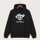 Polo HS Football general - Black Hoodie Value - Full Front