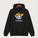 Polo HS Football general - Black Hoodie Value - Full Front