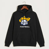 Polo HS Football general - Black Hoodie Value - Full Front
