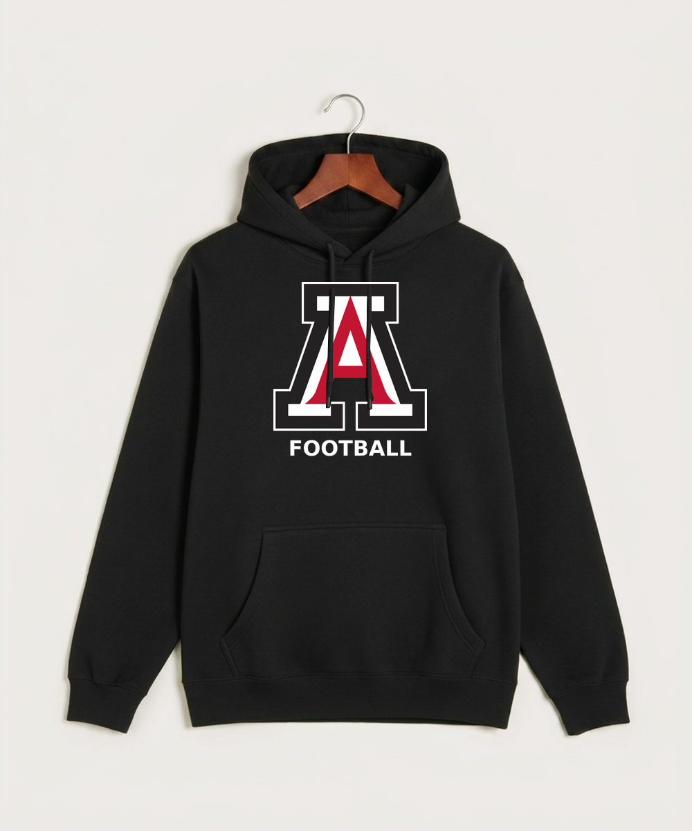 Amboy Football general - Black Hoodie Value - Full Front