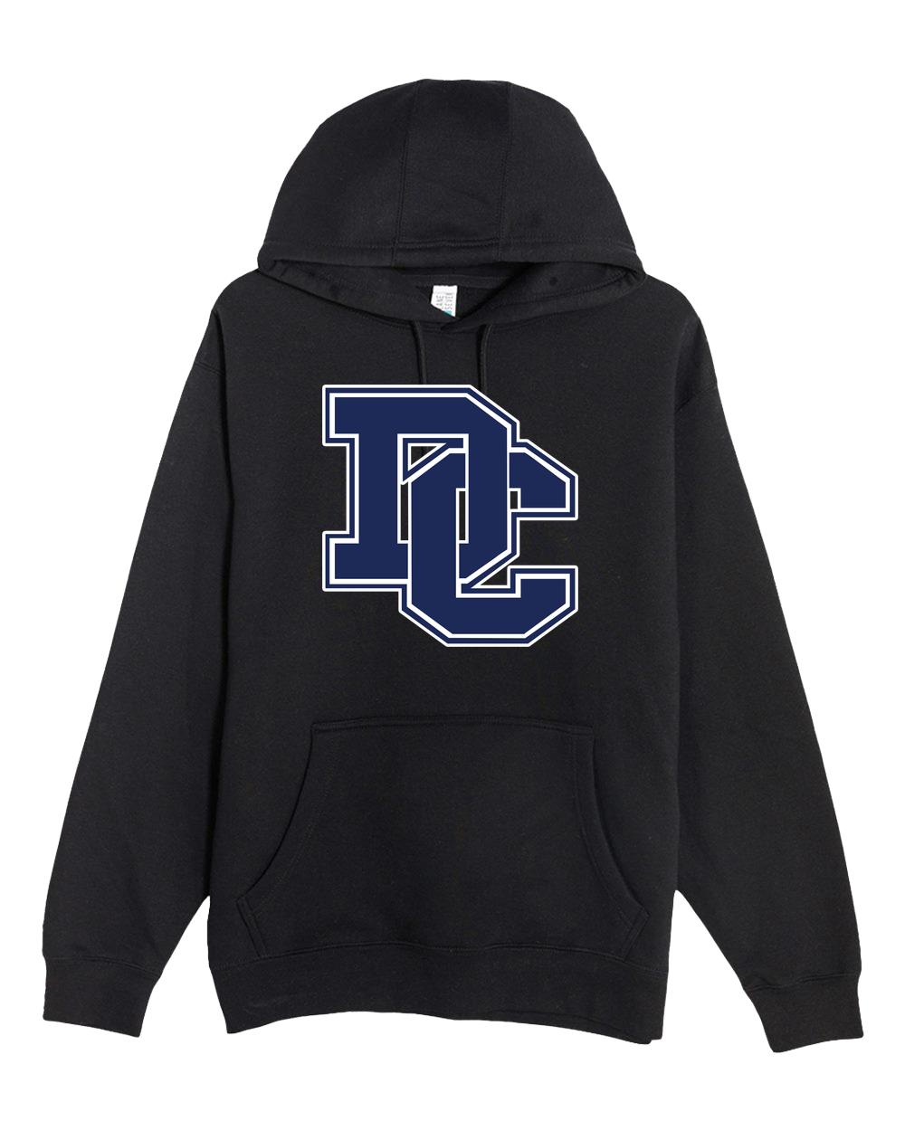 Dassel-Cokato Football - Black Hoodie Value - Full Front