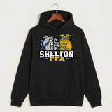 Shelton High School FFA general - Black Hoodie Value - Full Front