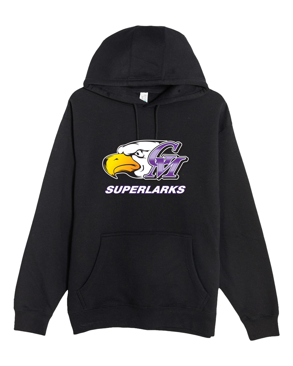 Grand Meadow Football - Black Hoodie Value - Full Front