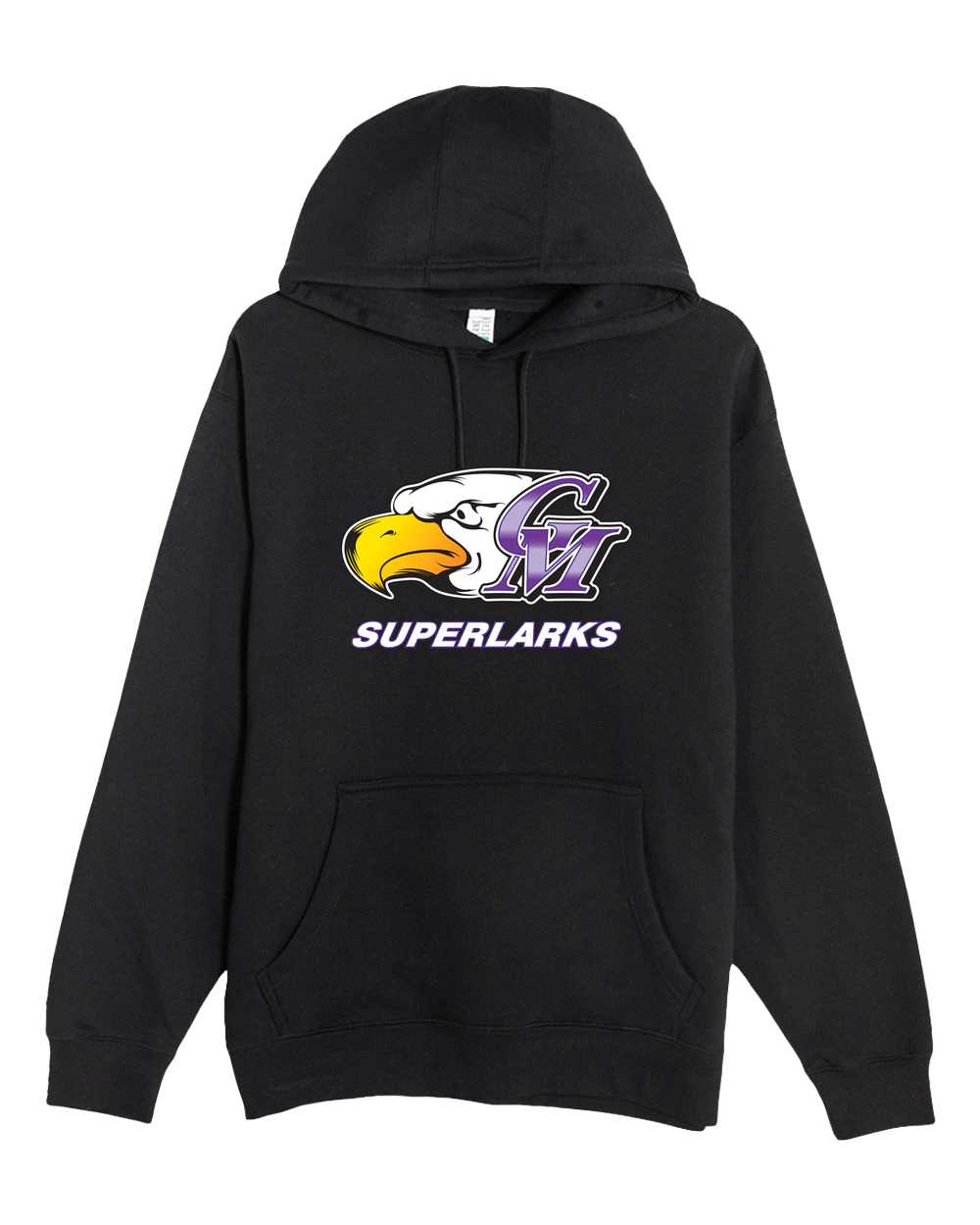 Grand Meadow Football - Black Hoodie Value - Full Front
