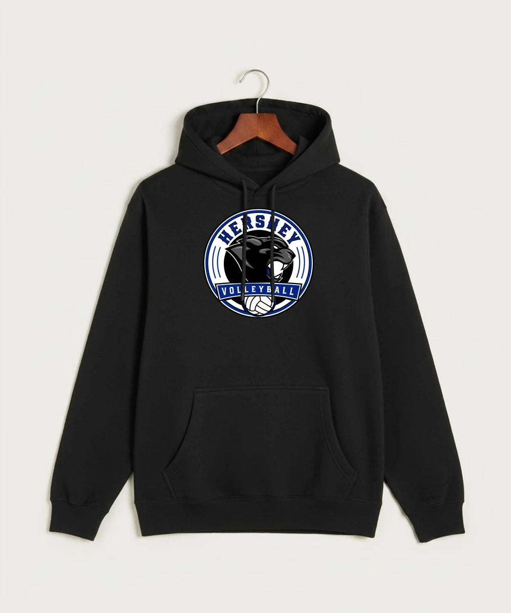Hershey High School Volleyball Team Store - Black Hoodie Value - Full Front