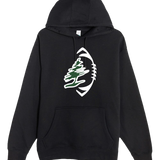 DC Everest Middle School Football — example store - Black Hoodie Value - Full Front