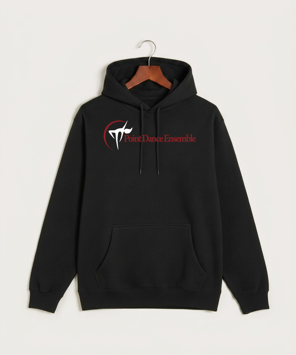 Point Dance Ensemble Dance - Black Hoodie Value - Full Front