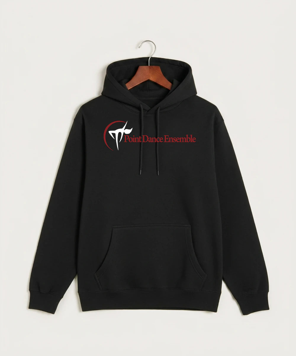 Point Dance Ensemble Dance - Black Hoodie Value - Full Front