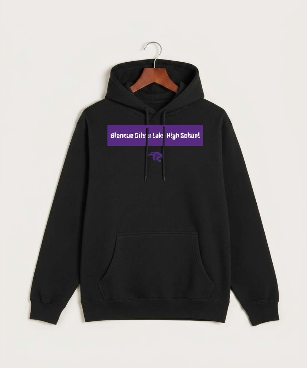 Glencoe Silver Lake High School Athletics - Black Hoodie Value - Full Front