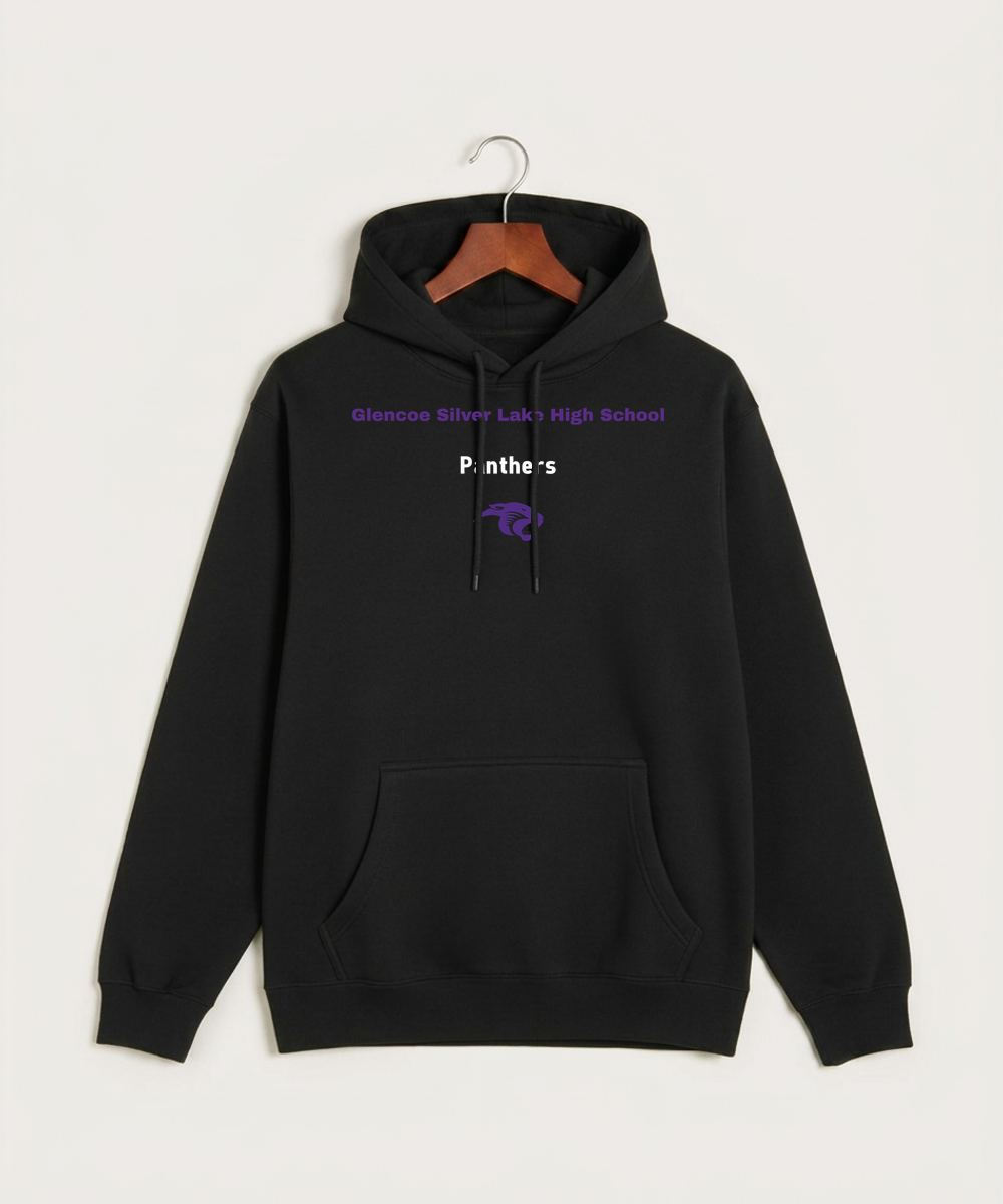 Glencoe Silver Lake High School Athletics - Black Hoodie Value - Full Front