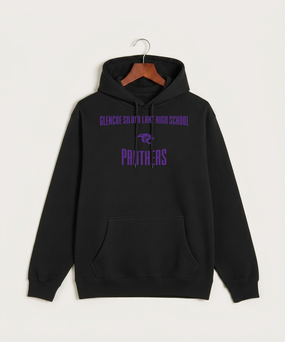 Glencoe Silver Lake High School Athletics - Black Hoodie Value - Full Front