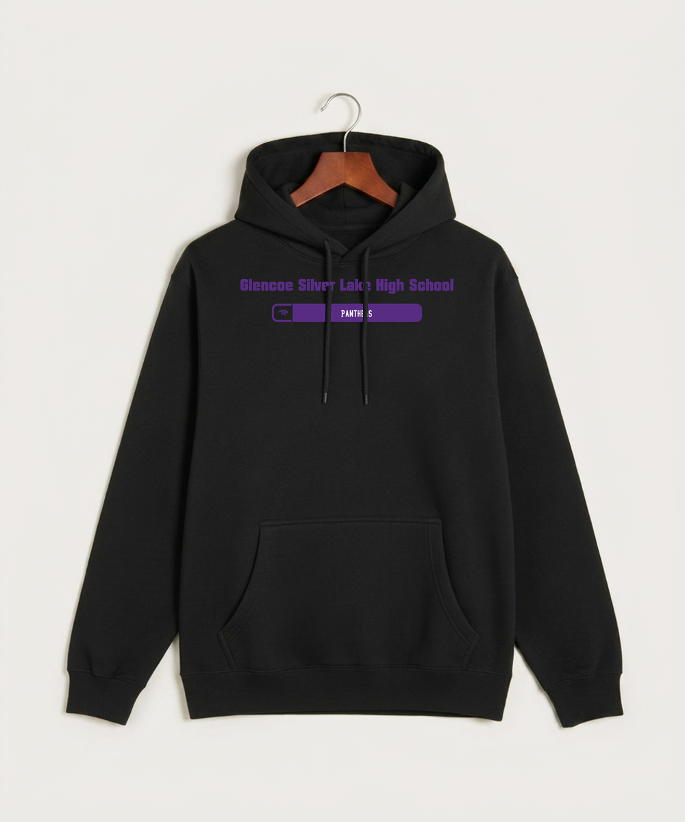 Glencoe Silver Lake High School Athletics - Black Hoodie Value - Full Front