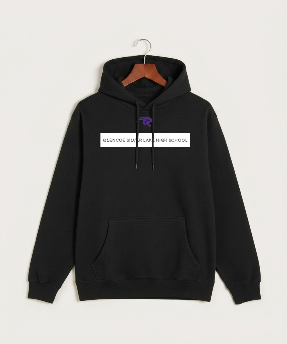 Glencoe Silver Lake High School Athletics - Black Hoodie Value - Full Front