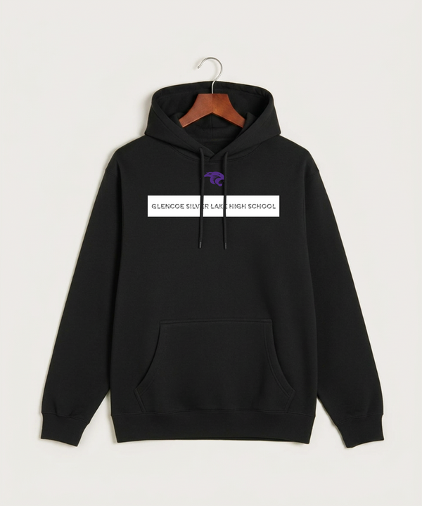 Glencoe Silver Lake High School Athletics - Black Hoodie Value - Full Front