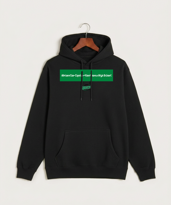 Waterville-Elysian-Morristown High School Football (Boys) - Black Hoodie Value - Full Front