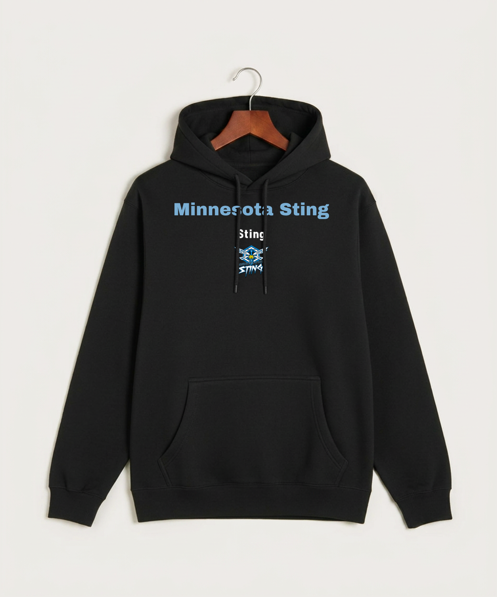 Minnesota Sting Athletics - Black Hoodie Value - Full Front