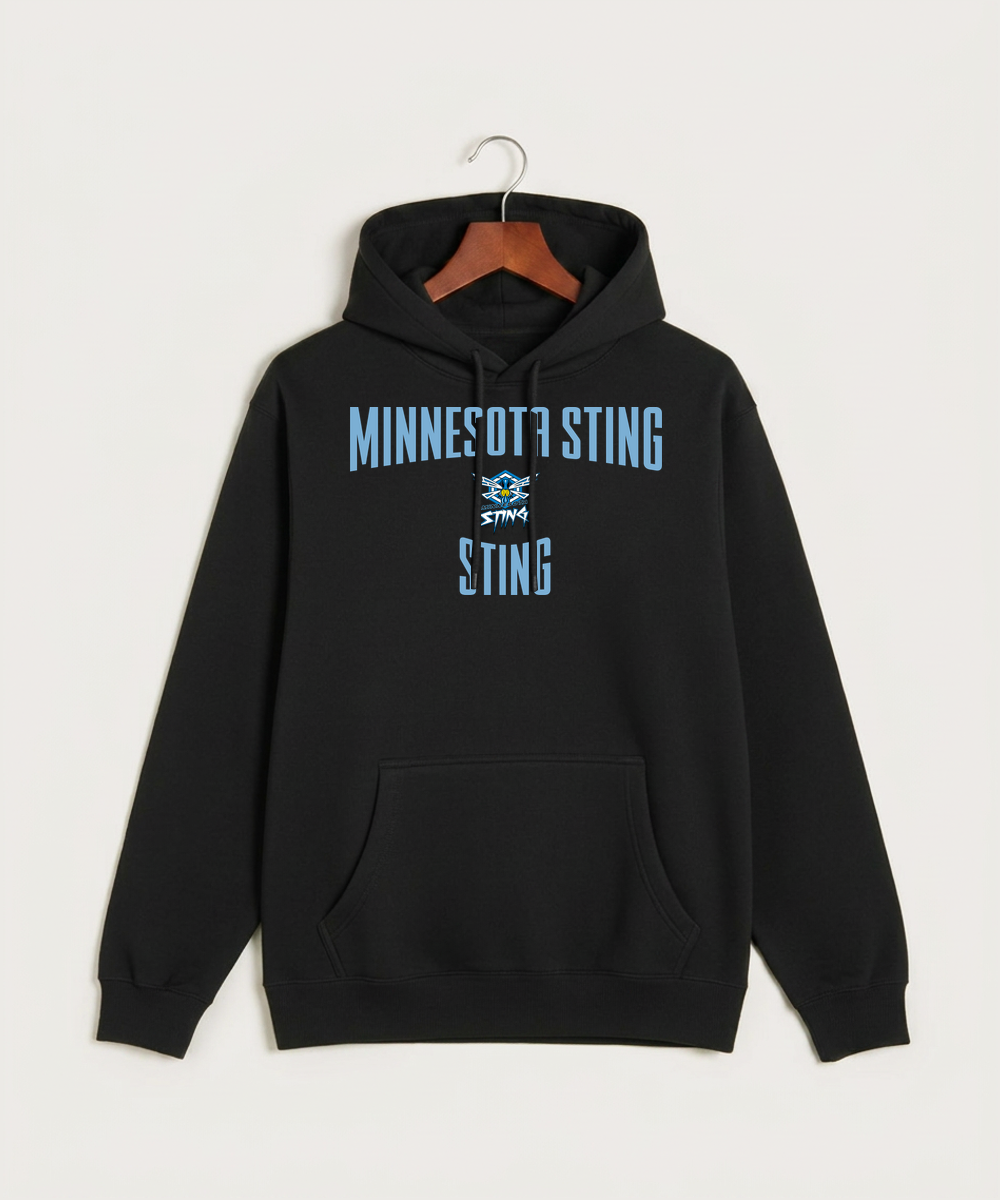 Minnesota Sting Athletics - Black Hoodie Value - Full Front