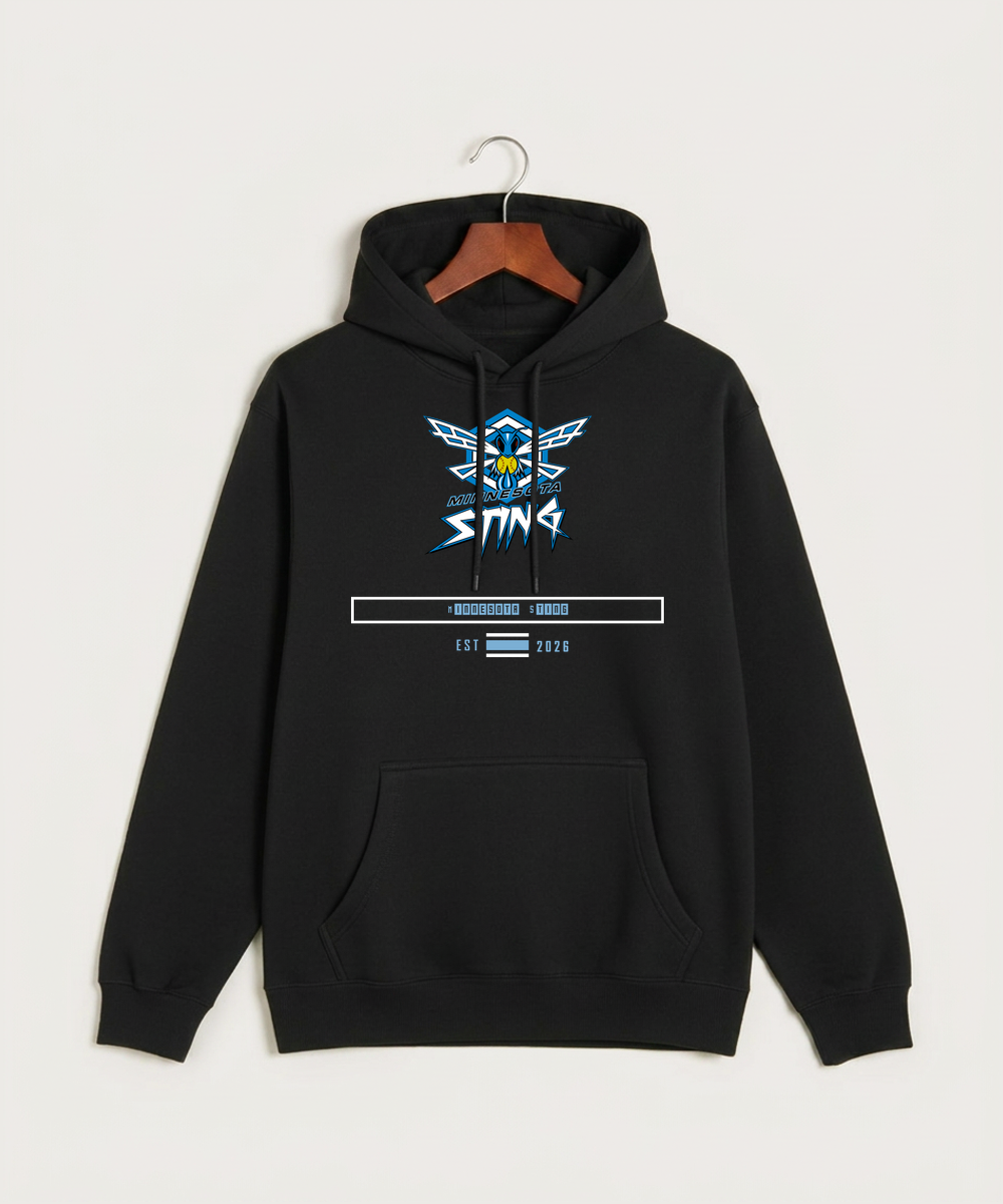 Minnesota Sting Athletics - Black Hoodie Value - Full Front