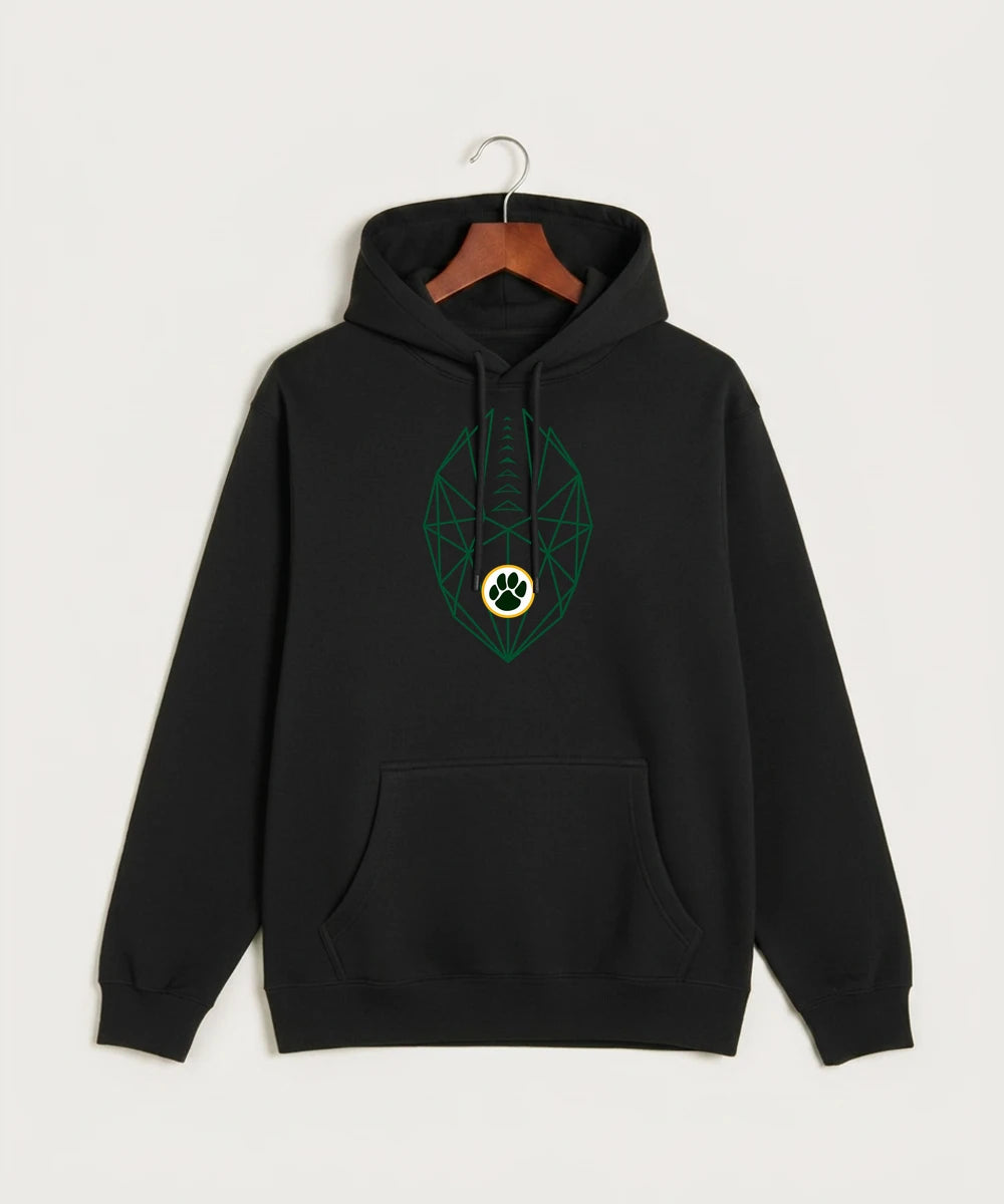 Ashwaubenon High School Football (Boys) (Sandbox) - Black Hoodie Value - Full Front