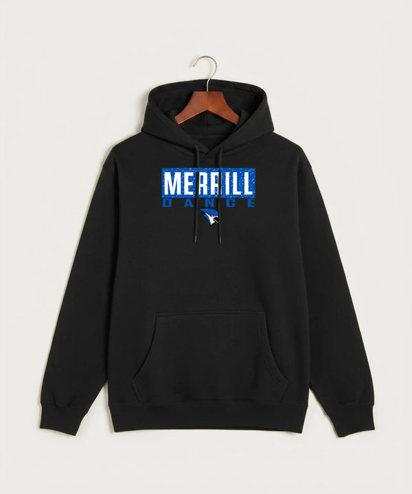 Merrill Dance and Cheer - Black Hoodie Value - Full Front