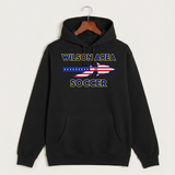 Wilson Area School Soccer Soccer - Black Hoodie Value - Full Front