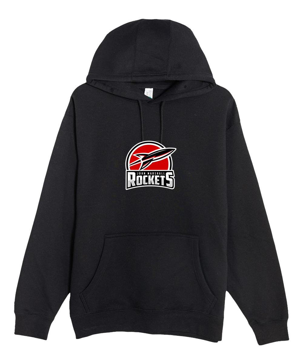 John Marshall Swim Dive - Black Hoodie Value - Full Front
