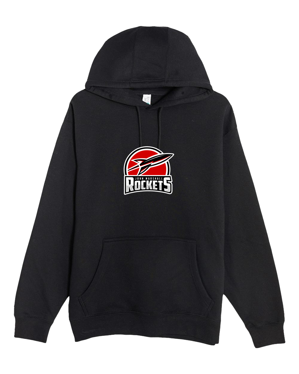John Marshall Swim Dive - Black Hoodie Value - Full Front