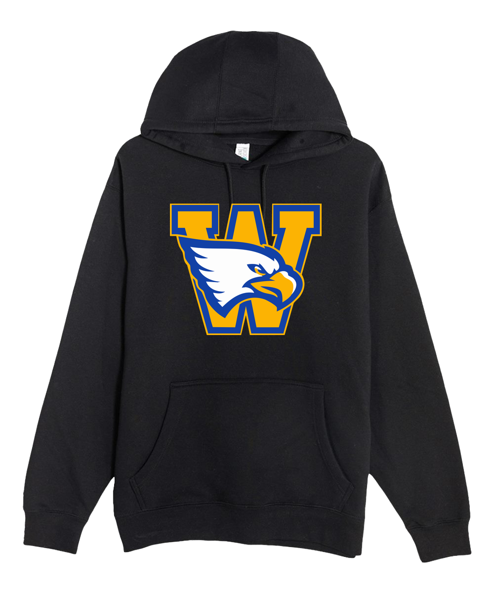 Windom Football - Black Hoodie Value - Full Front