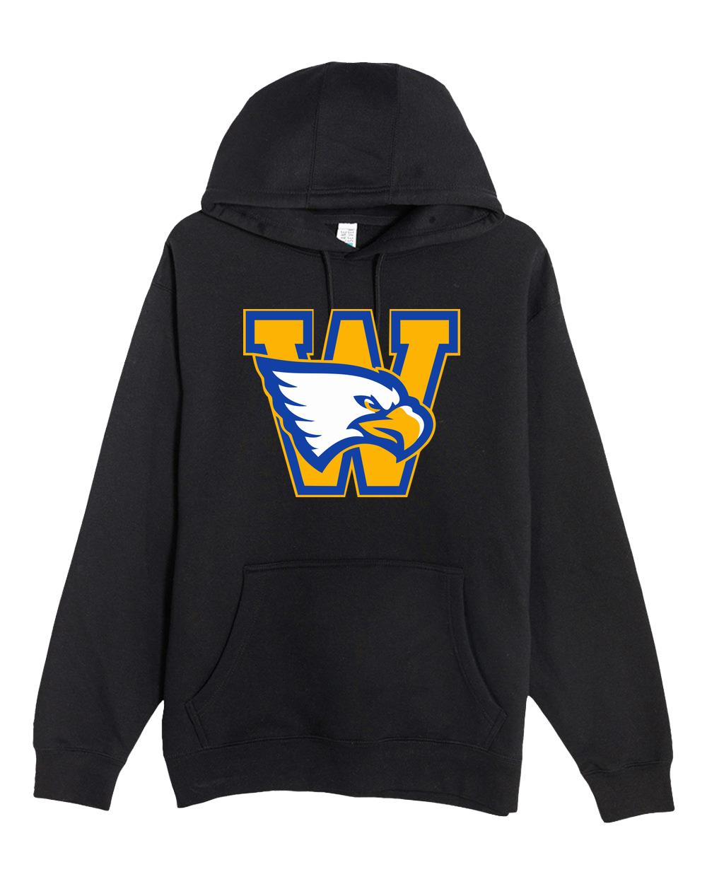 Windom Football - Black Hoodie Value - Full Front