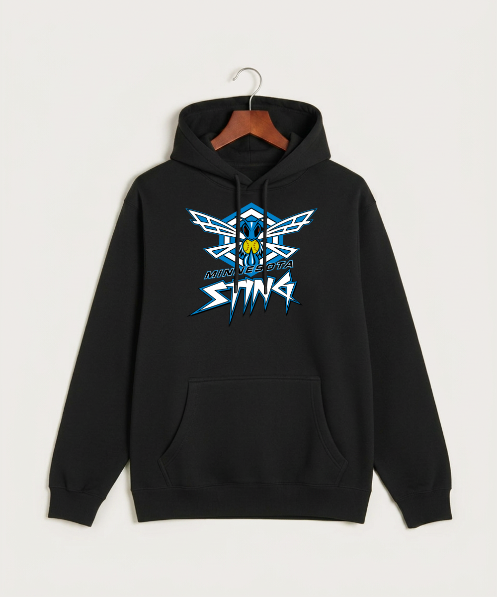 Minnesota Sting Athletics - Black Hoodie Value - Full Front