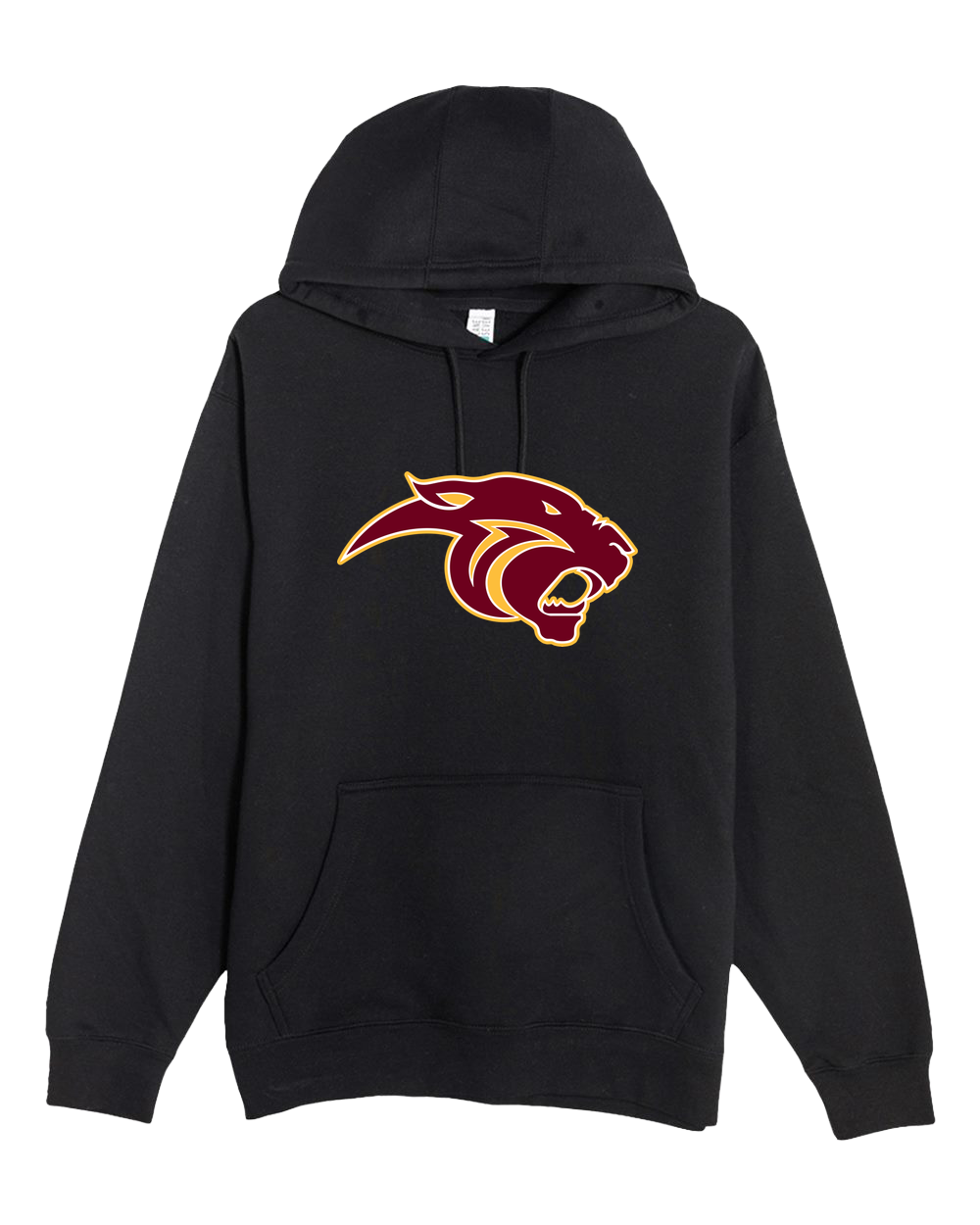 Pine Island Football - Black Hoodie Value - Full Front
