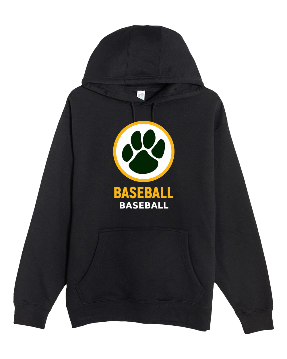 Ashwaubenon Baseball — final e2e test - Black Hoodie Value - Full Front
