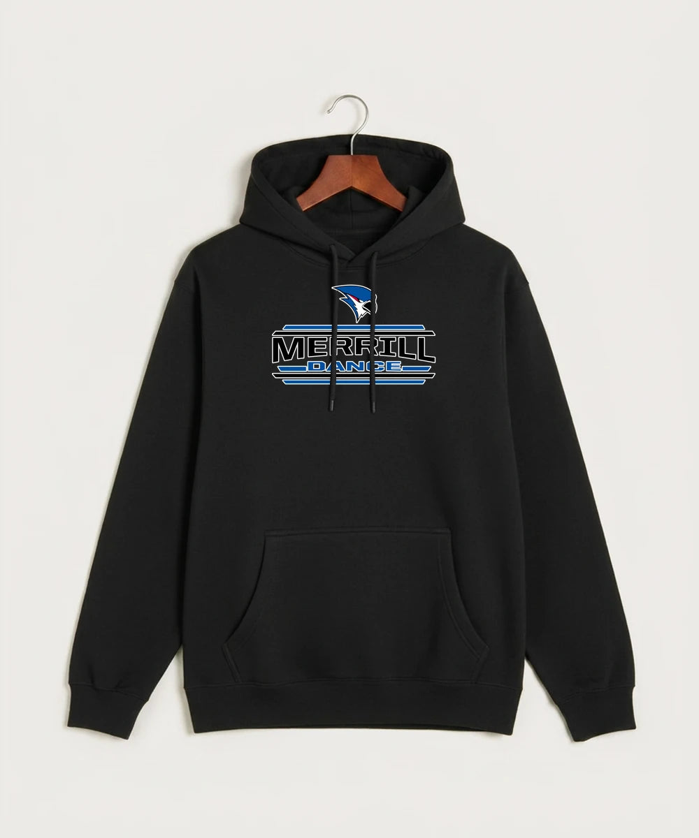 Merrill Dance and Cheer - Black Hoodie Value - Full Front