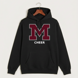 Moline Cheer general - Black Hoodie Value - Full Front