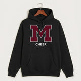 Moline Cheer general - Black Hoodie Value - Full Front