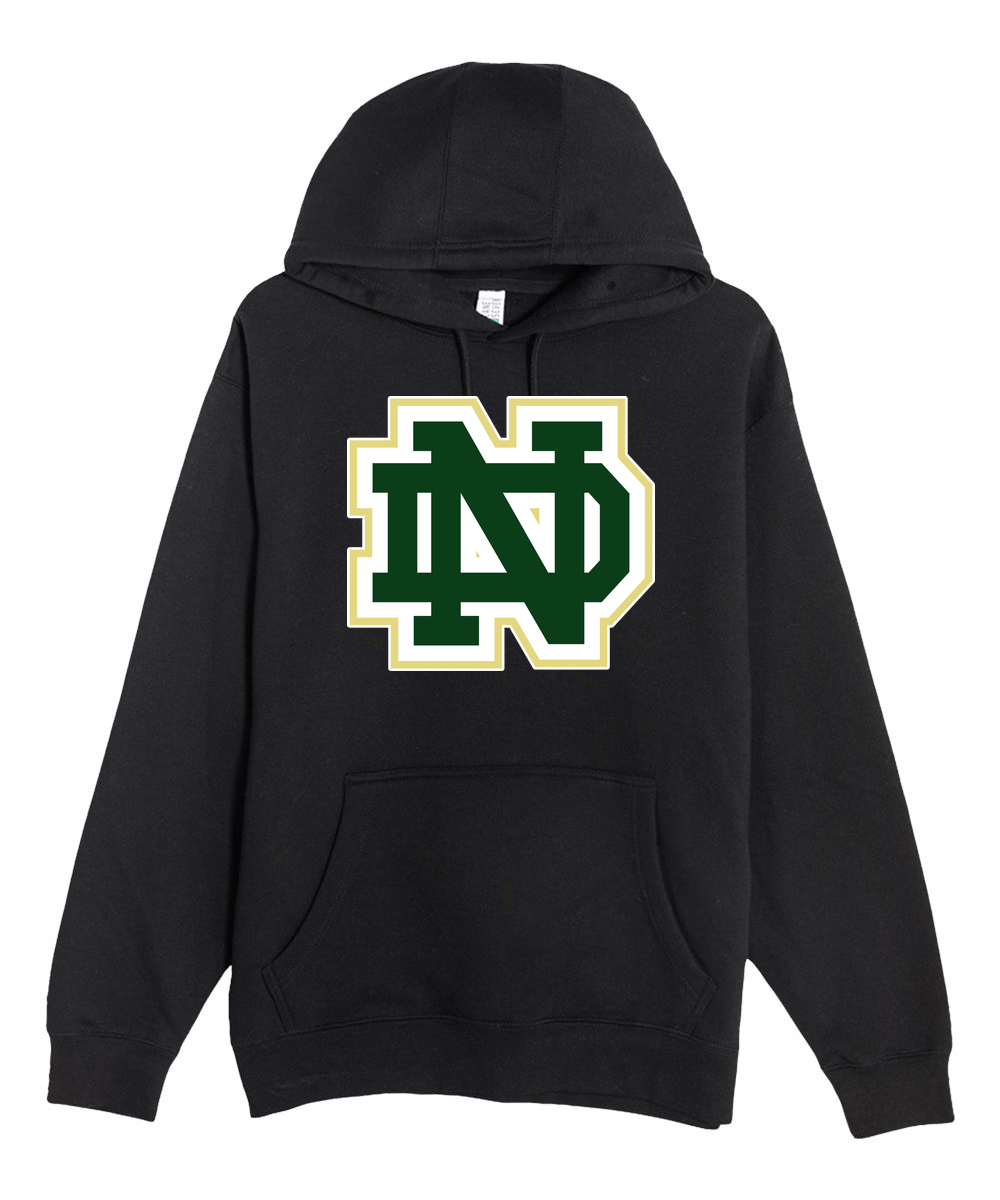 Notre Dame Hockey - Black Hoodie Value - Full Front