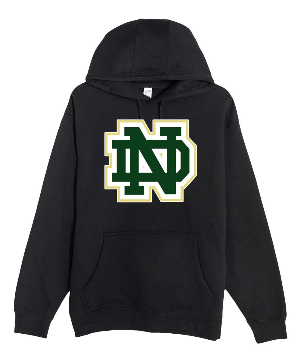 Notre Dame Hockey - Black Hoodie Value - Full Front