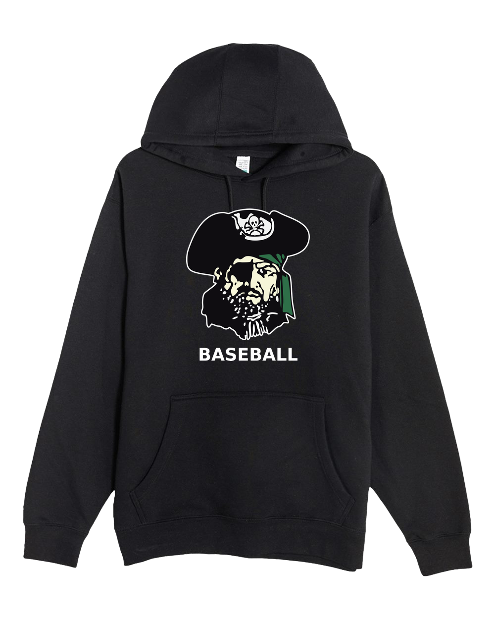 Waterville-Elysian-Morristown Baseball - Black Hoodie Value - Full Front