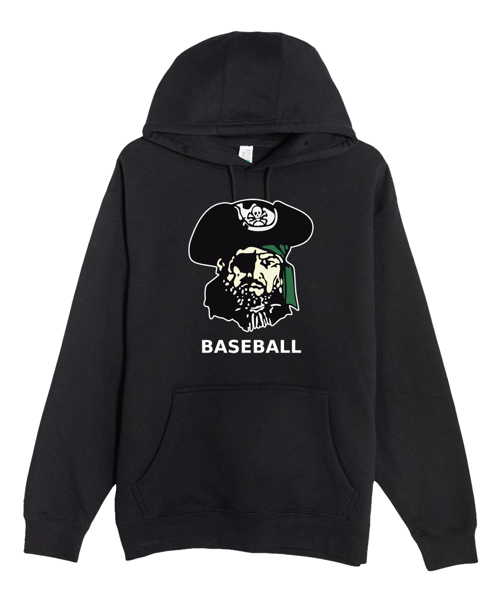 Waterville-Elysian-Morristown Baseball - Black Hoodie Value - Full Front