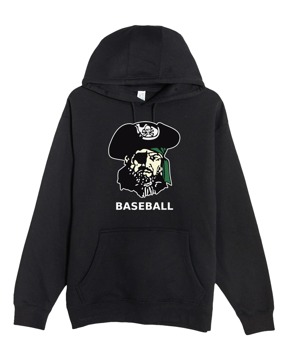 Waterville-Elysian-Morristown Baseball - Black Hoodie Value - Full Front