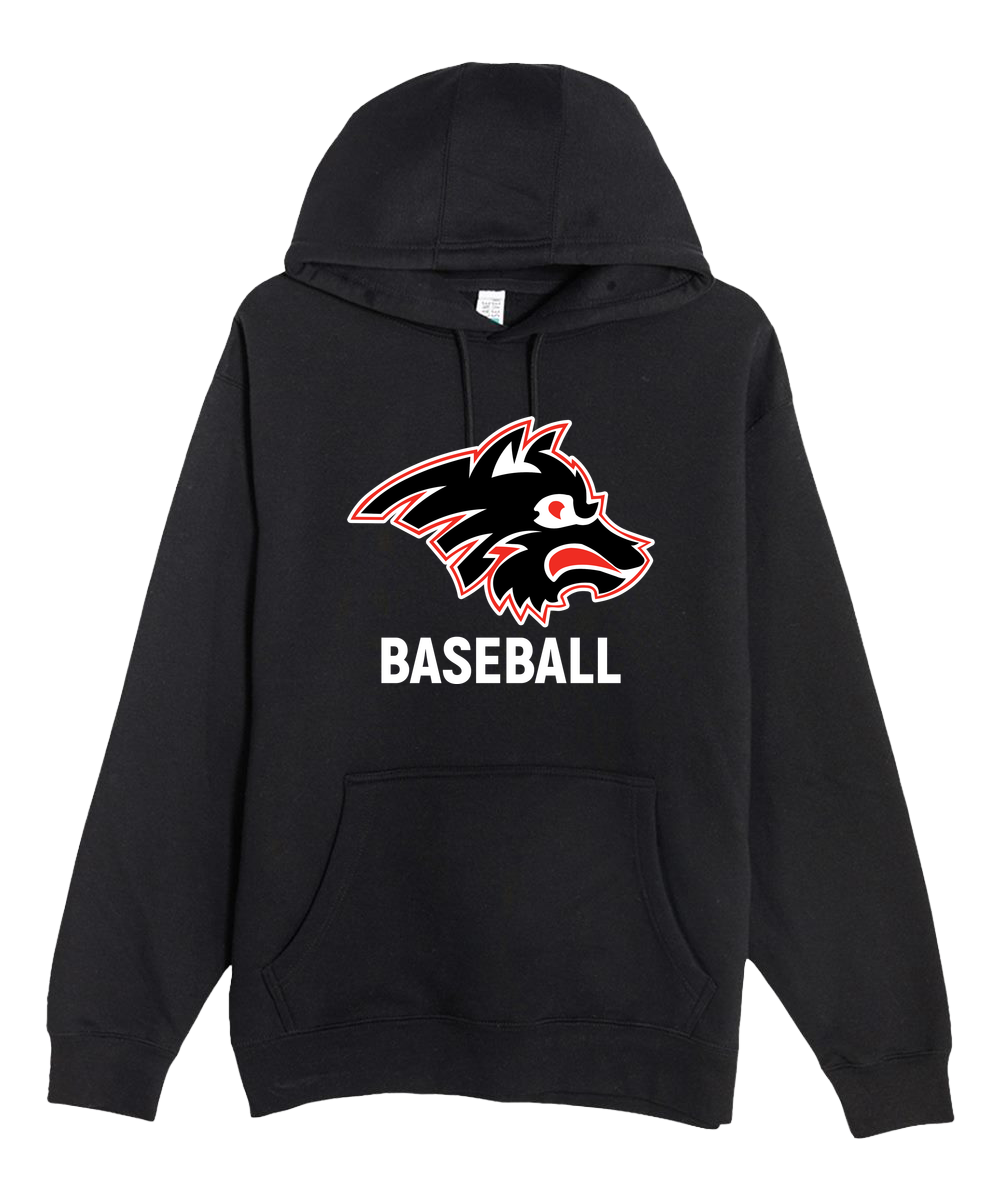 Milaca Baseball - Black Hoodie Value - Full Front
