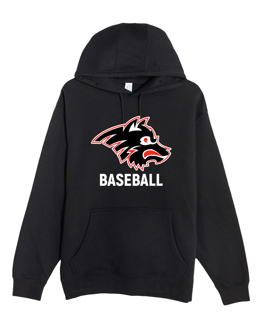 Milaca Baseball - Black Hoodie Value - Full Front