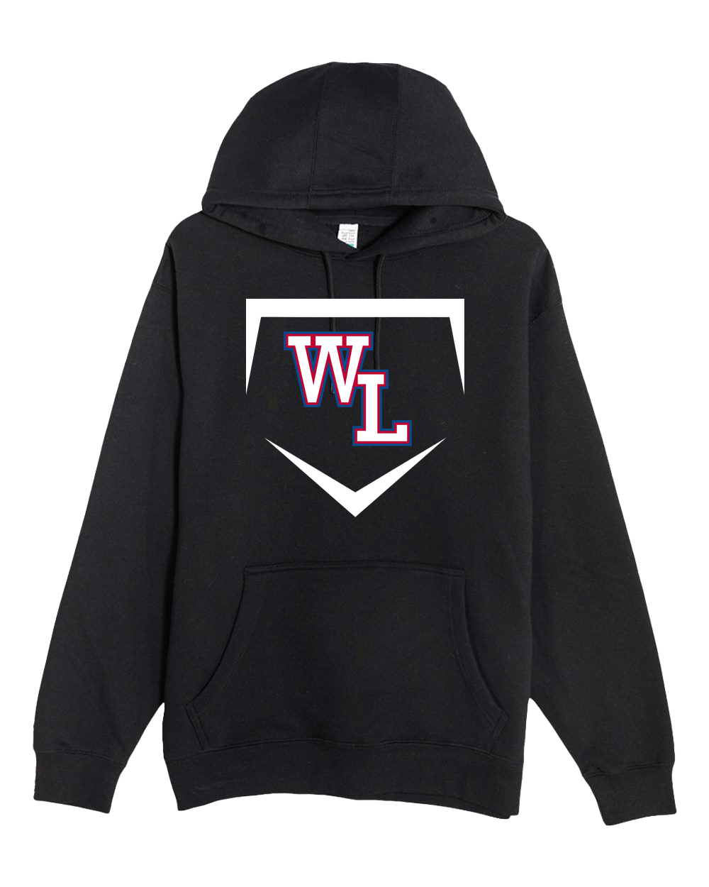 Wisconsin Lutheran Baseball - Black Hoodie Value - Full Front