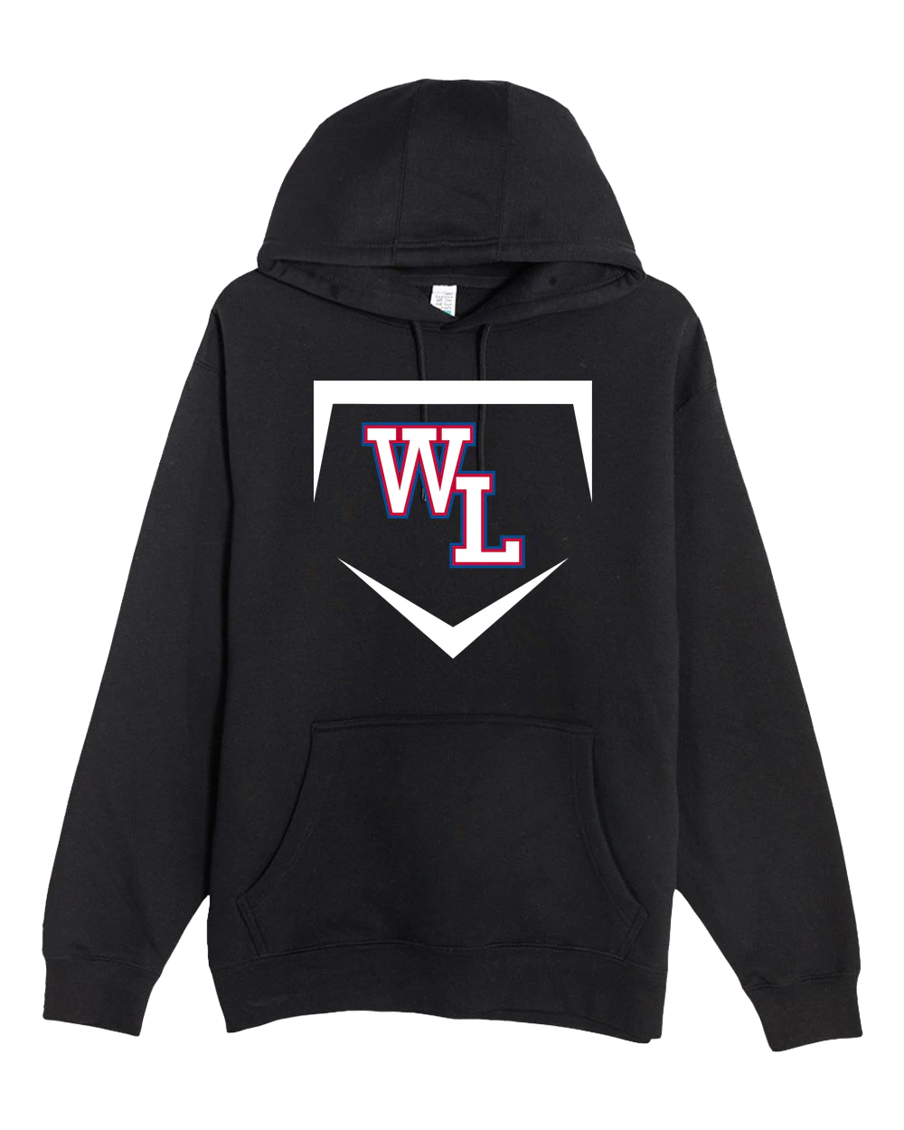 Wisconsin Lutheran Baseball - Black Hoodie Value - Full Front