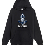 Hibbing Baseball - Black Hoodie Value - Full Front