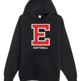 Duluth East Softball - Black Hoodie Value - Full Front